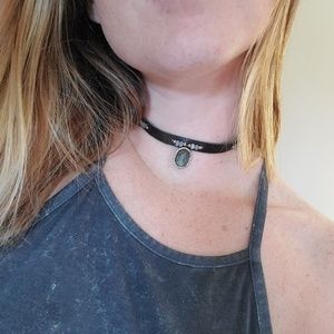 Leather choker
